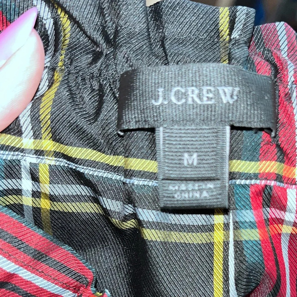 Jcrew Off The Shoulder Stewart Plaid Top - Picture 7 of 8